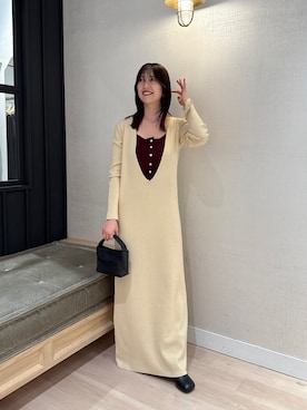 「アイテム（ワンピース/ドレス）」を使った、mireiさん（レディース・158cm）の秋コーディネート