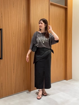 「gemeil（ジェムイル）のアイテム」を使った、mireiさん（レディース・159cm）の夏コーディネート