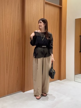 「gemeil（ジェムイル）のアイテム」を使った、mireiさん（レディース・159cm）の夏コーディネート