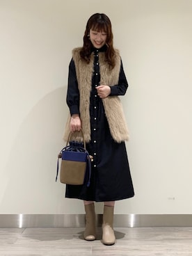 「Te chichi（テチチ）のアイテム（その他）」を使った、miuさん（レディース・161cm）の秋コーディネート