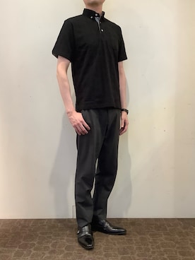 「アイテム（ポロシャツ）」を使った、BRICK HOUSE by Tokyo Shirts 宮原ステラタウン店さん（メンズ・185cm）の夏コーディネート