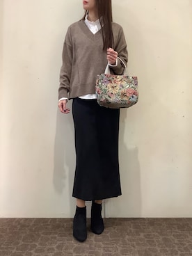 BRICK HOUSE by Tokyo Shirts 宮原ステラタウン店さん（レディース・166cm）の冬コーディネート