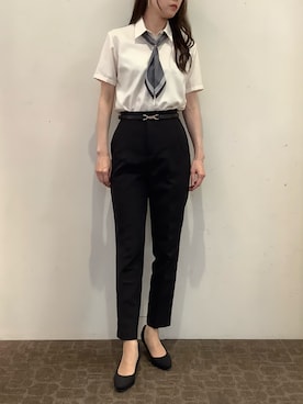 「オフィスカジュアル」｜BRICK HOUSE by Tokyo Shirts 宮原ステラタウン店さん（レディース・166cm）の夏コーディネート