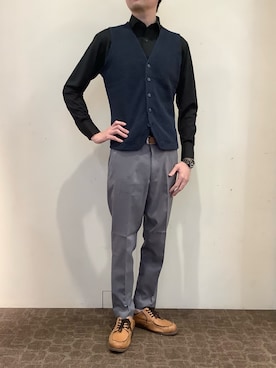 「アイテム（トップス）」を使った、BRICK HOUSE by Tokyo Shirts 宮原ステラタウン店さん（メンズ・185cm）の秋コーディネート