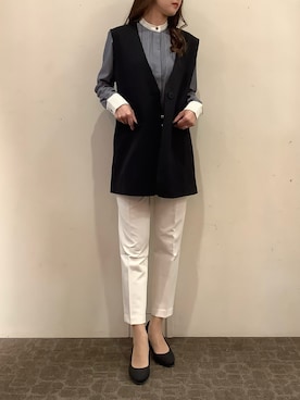 BRICK HOUSE by Tokyo Shirts 宮原ステラタウン店さん（レディース・166cm）の秋コーディネート