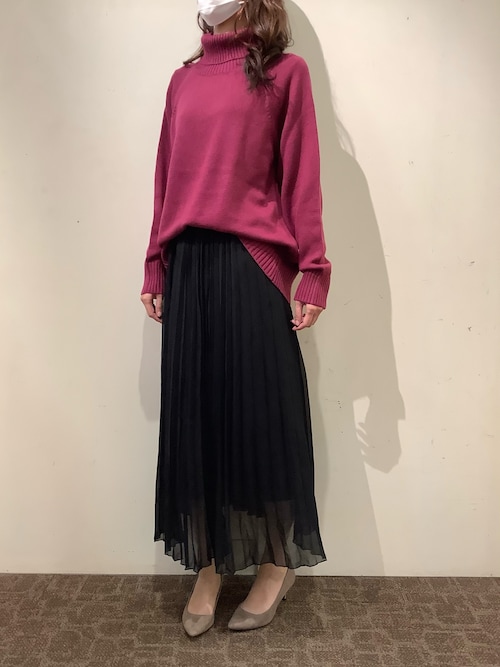 eimyistoire☆オフタートルケープニットプルオーバー オフタートルケープニットプルオーバー(F BLACK): TOPS