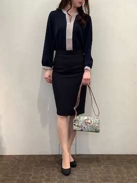 「アイテム（ポーチ）」を使った、BRICK HOUSE by Tokyo Shirts 宮原ステラタウン店さん（レディース・166cm）の春コーディネート