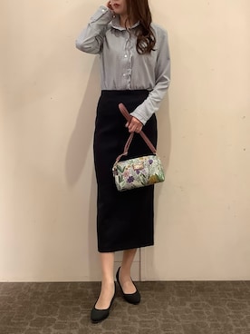「アイテム（ポーチ）」を使った、BRICK HOUSE by Tokyo Shirts 宮原ステラタウン店さん（レディース・166cm）の秋コーディネート