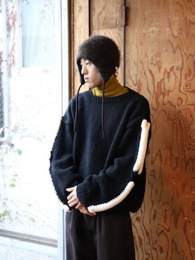 「乱痴気（ランチキ）のアイテム（トップス）」を使った、乱痴気さん（メンズ・175cm）の秋コーディネート