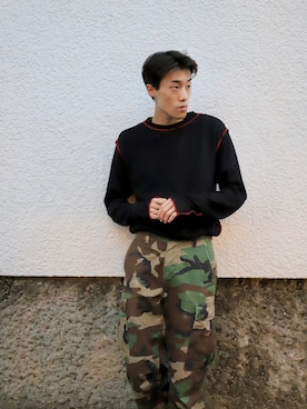 「乱痴気（ランチキ）のアイテム（トップス）」を使った、乱痴気さん（メンズ・175cm）の秋コーディネート
