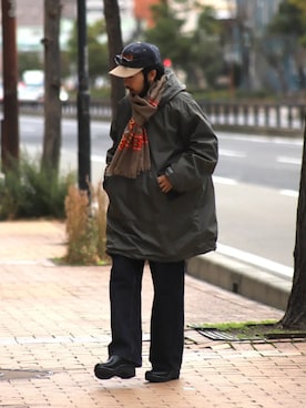 「乱痴気（ランチキ）のアイテム」を使った、乱痴気さん（メンズ・166cm）の冬コーディネート