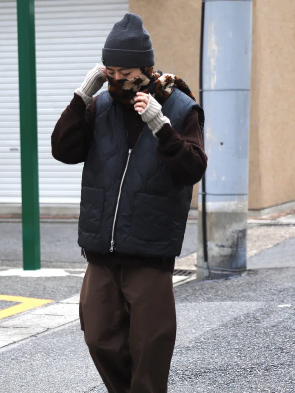 superNova.（スーパーノヴァ）の「Jacquard flower boa muffler