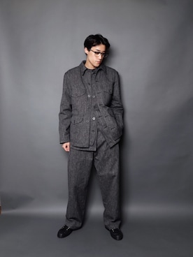 「乱痴気（ランチキ）のアイテム（シューズ）」を使った、乱痴気さん（メンズ・175cm）の秋コーディネート