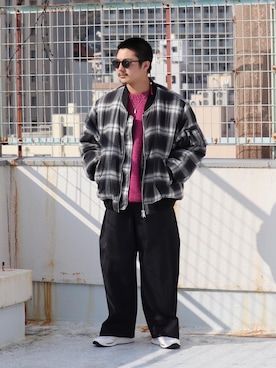 「乱痴気（ランチキ）のアイテム（トップス）」を使った、乱痴気さん（メンズ・170cm）の冬コーディネート