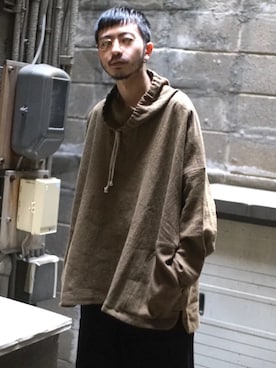 「O project（オープロジェクト）のアイテム」を使った、乱痴気さん（メンズ・166cm）の冬コーディネート