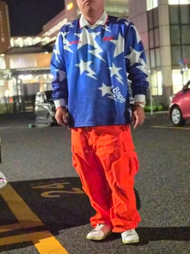 「adidas（アディダス）のアイテム（スニーカー、ホワイト系）」を使った、Huayraさん（メンズ・168cm）の夏コーディネート