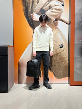 「ARMANI EXCHANGE（アルマーニエクスチェンジ）のアイテム」を使った、Riさん（メンズ・175cm）の秋コーディネート