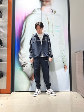 「ARMANI EXCHANGE（アルマーニエクスチェンジ）のアイテム」を使った、Riさん（メンズ・175cm）の春コーディネート