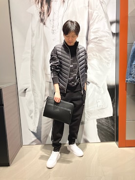 「ARMANI EXCHANGE（アルマーニエクスチェンジ）のアイテム」を使った、Riさん（メンズ・175cm）の冬コーディネート
