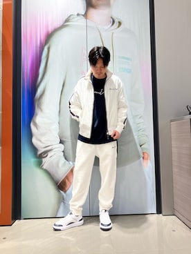 「ARMANI EXCHANGE（アルマーニエクスチェンジ）のアイテム」を使った、Riさん（メンズ・175cm）の夏コーディネート