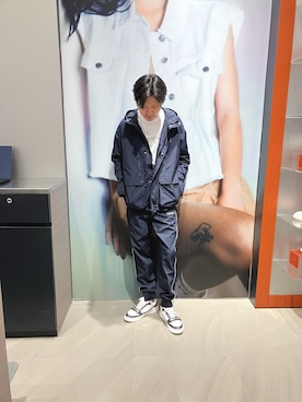 「ARMANI EXCHANGE（アルマーニエクスチェンジ）のアイテム」を使った、Riさん（メンズ・175cm）の春コーディネート