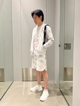 「ARMANI EXCHANGE（アルマーニエクスチェンジ）のアイテム」を使った、Riさん（メンズ・175cm）の夏コーディネート