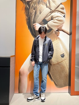 「ARMANI EXCHANGE（アルマーニエクスチェンジ）のアイテム」を使った、Riさん（メンズ・175cm）の秋コーディネート