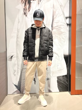 「ARMANI EXCHANGE（アルマーニエクスチェンジ）のアイテム」を使った、Riさん（メンズ・175cm）の秋コーディネート