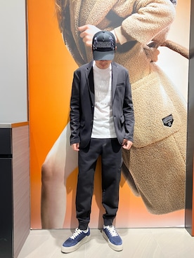 「ARMANI EXCHANGE（アルマーニエクスチェンジ）のアイテム」を使った、Riさん（メンズ・175cm）の冬コーディネート