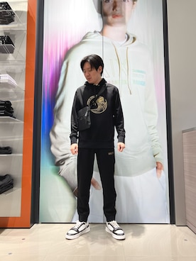 「ARMANI EXCHANGE（アルマーニエクスチェンジ）のアイテム」を使った、Riさん（メンズ・175cm）の春コーディネート