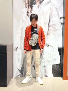 「アイテム（ボディバッグ/ウエストポーチ）」を使った、Riさん（メンズ・175cm）の秋コーディネート