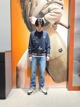 「ARMANI EXCHANGE（アルマーニエクスチェンジ）のアイテム」を使った、Riさん（メンズ・175cm）の秋コーディネート
