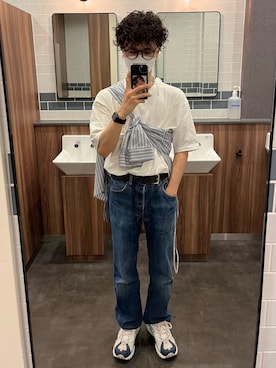 「OLIVER PEOPLES」｜udosho32さん（メンズ・164cm）の夏コーディネート