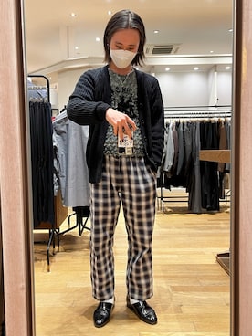 「417 EDIFICE（フォーワンセブンエディフィス）のアイテム（トップス）」を使った、udosho32さん（メンズ・164cm）の春コーディネート