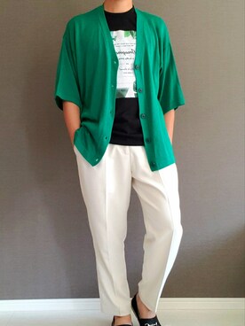 夢乃　ユズルさん（メンズ・172cm）の夏コーディネート