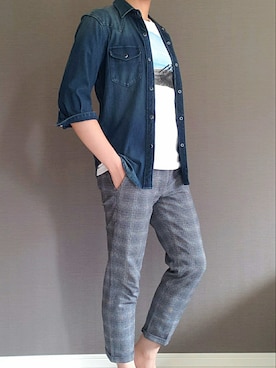 「夢乃ユズル」｜夢乃　ユズルさん（メンズ・172cm）の夏コーディネート