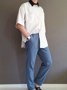 夢乃　ユズルさん（メンズ・172cm）の夏コーディネート