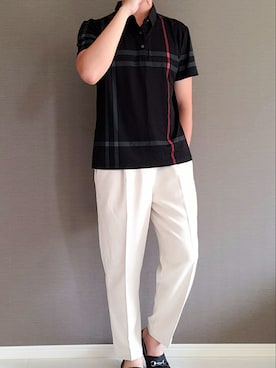 夢乃　ユズルさん（メンズ・172cm）の夏コーディネート