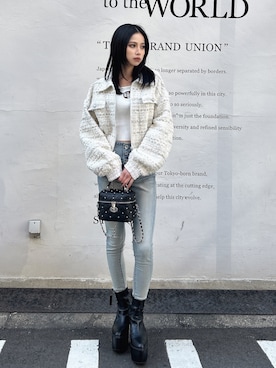 「GYDA（ジェイダ）のアイテム」を使った、miiaさん（レディース・160cm）の春コーディネート