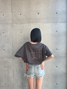 新品未使用✳︎GYDA✳︎J/WダメージデニムSPT XS J/Wダメージデニムショートパンツ｜ジェイダ（GYDA