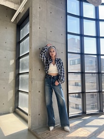 菜さま専用 【GYDA】 HIGH-END WIDEデニムパンツ ハイウエスト HIGH-END WIDEデニムパンツ[品番：MKSW0056765