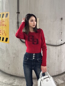 GG two color scheme ニットトップス｜ジェイダ（GYDA）アウトレット