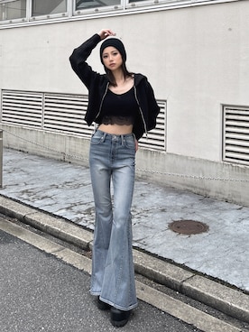 「アイテム（キャミソール）」を使った、miiaさん（レディース・160cm）の夏コーディネート