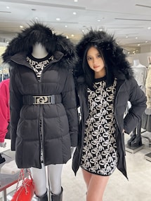 【早い者勝ち❣️】GYDA ロングダウン 早い者勝ち】GYDAレザーロングダウン ブラック S - メルカリ