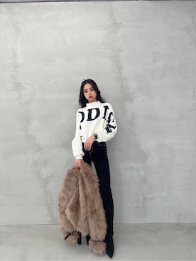 「GYDA（ジェイダ）のアイテム（テーラードジャケット）」を使った、miiaさん（レディース・160cm）の秋コーディネート