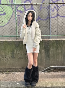 Hoodie Fake Leatherコート｜ジェイダ（GYDA）アウトレット公式通販