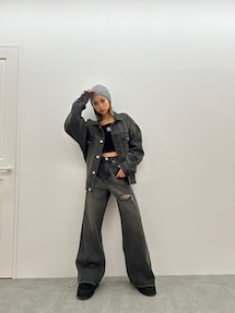 gyda mililoa コラボアイテム デニムbiggジャン GYDA（ジェイダ）の「MILIGYデニムBIG Gジャン（デニム