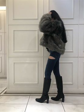 「160cm」｜「アイテム（その他シューズ）」を使った、miiaさん（レディース・160cm）の秋コーディネート