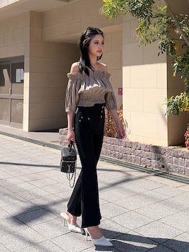 「GYDA（ジェイダ）のアイテム」を使った、miiaさん（レディース・160cm）の春コーディネート