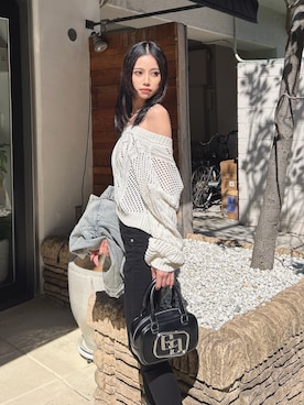 「GYDA（ジェイダ）のアイテム」を使った、miiaさん（レディース・160cm）の春コーディネート